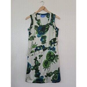 Simply Vera Wang Dress Silky Sleeveless Womens Size XS Floral Island Print